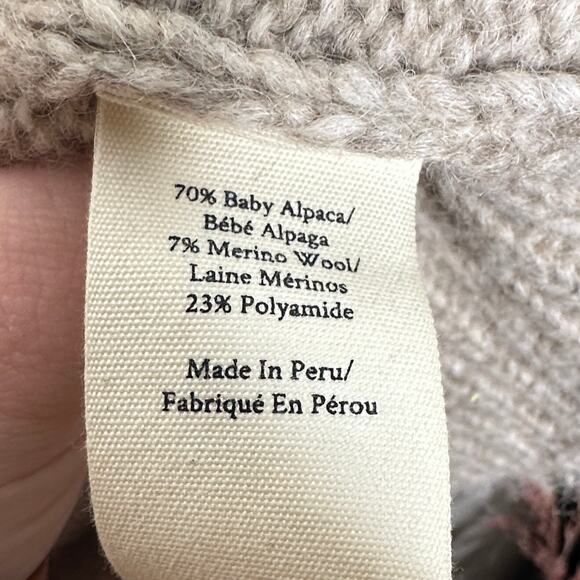 LOVESHACKFANCY Rosie Baby Alpaca Sweater Oatmeal Cream Tan {3R34} - Picture 8 of 8